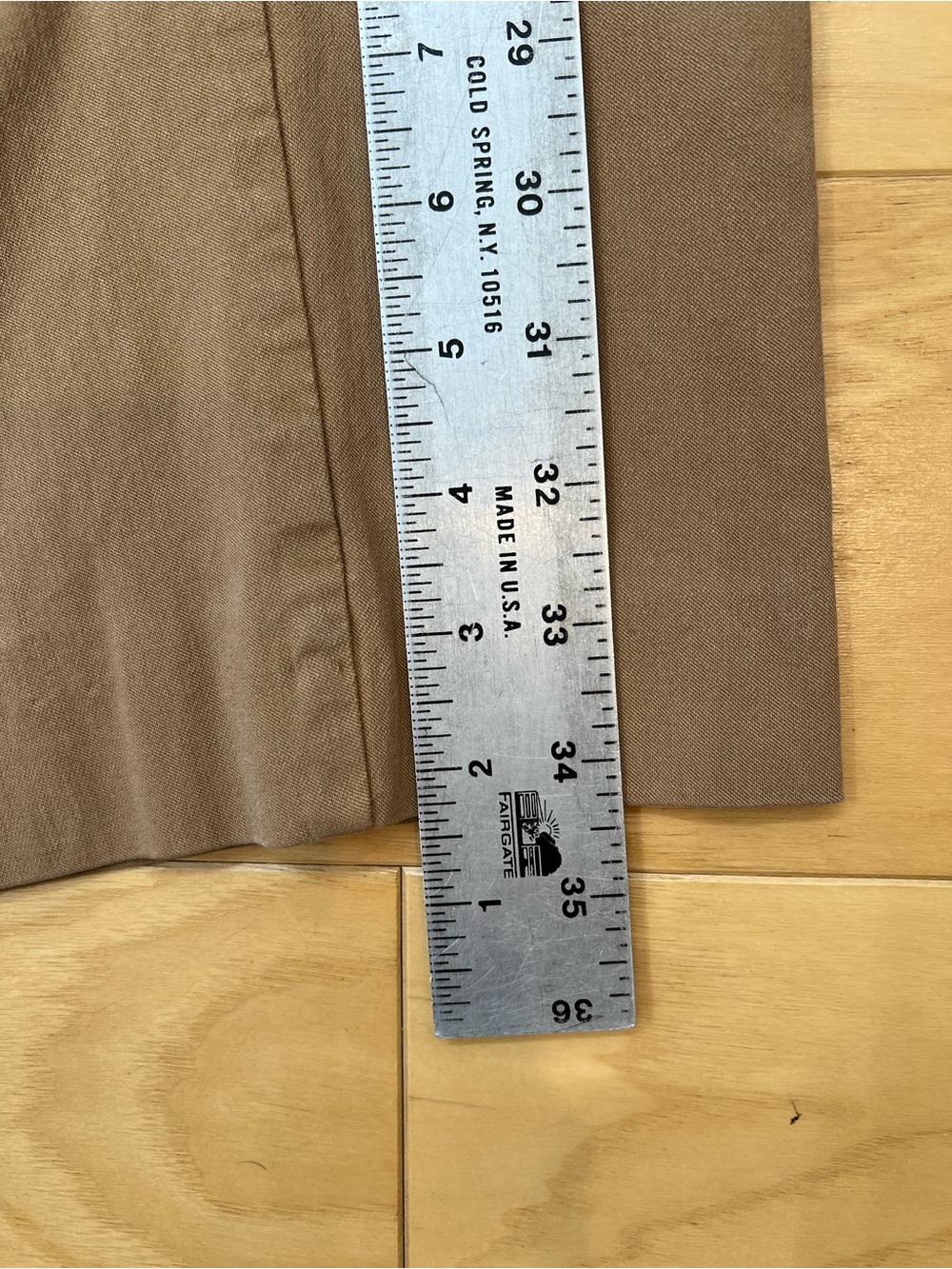 Attyre Women's Ankle-Length Cropped Dress Pants in Taupe - Picture 3 of 6